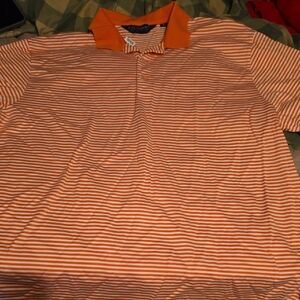 Polo Golf Peach Striped Polo Shirt